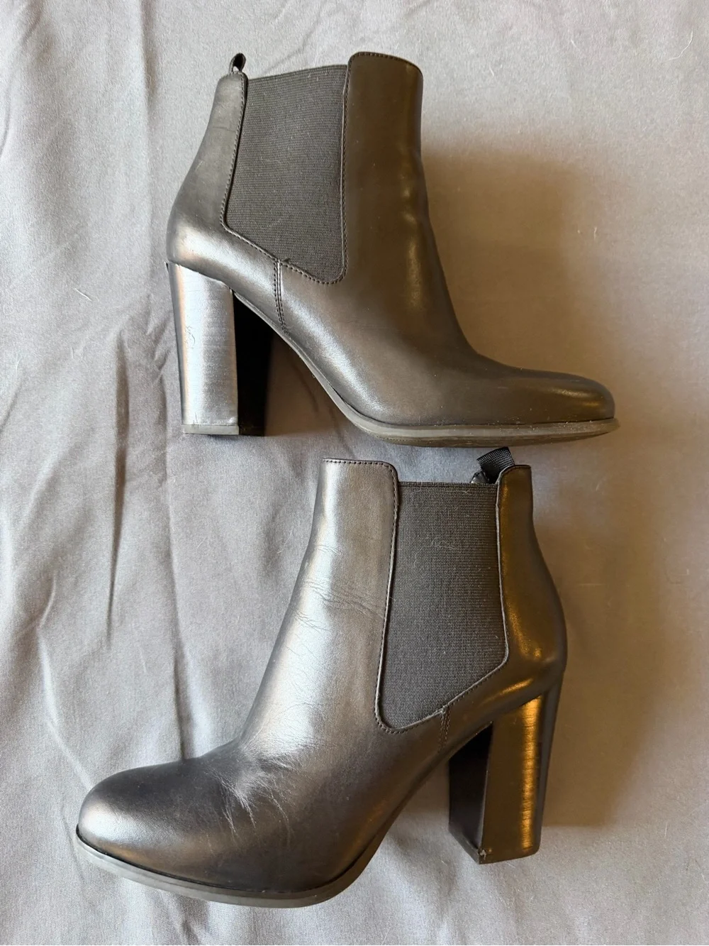 Michael Kors Black Leather Ankle Booties